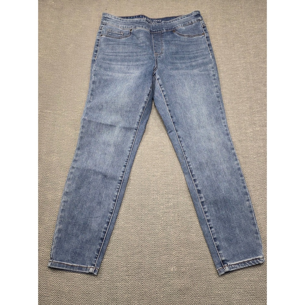 Tribal‎ Jeans Audrey Mid-Rise Ankle Jegging Blue Medium Wash Size 12 7570O-5050